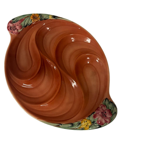 Shorter and Son (England) 1940's hand painted "bouquet" dish