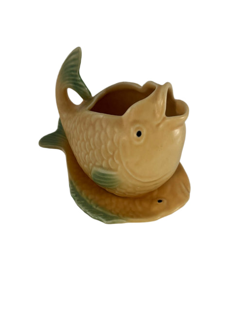 Shorter and Son (England) fish shaped gravy boat and under plate