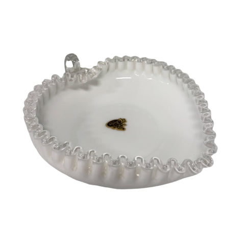 Fenton (United States) ruffled edge candy dish
