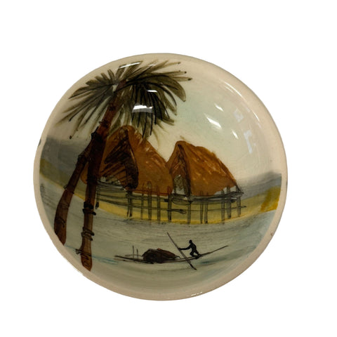 Martin Boyd (Australia), small plate with Island scene hut with fisherman