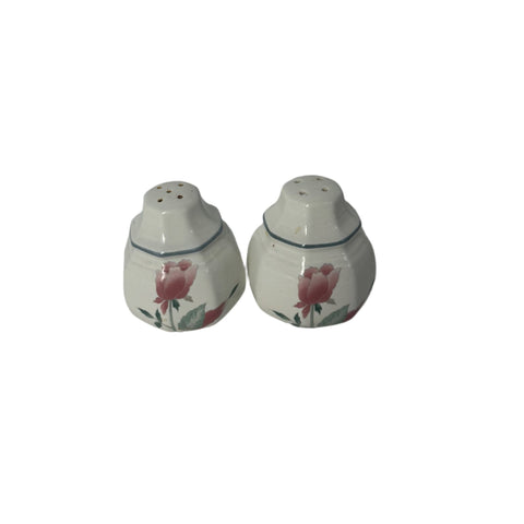 Mikasa (Japan) "Silk Flowers" salt and pepper shakers