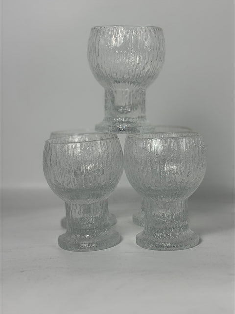 Iittala (Finland) Timo Sarpaneva "Kekkerit" goblets set of five