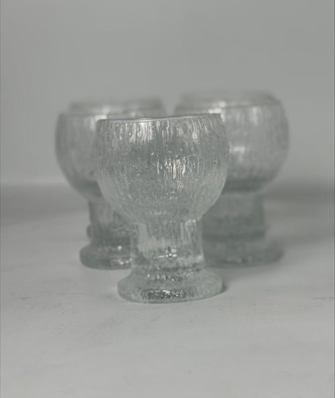 Iittala (Finland) Timo Sarpaneva "Kekkerit" goblets set of five