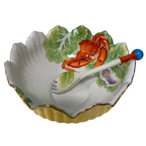 Noritake (Japan) Vintage crab, cabbage and lemon dish