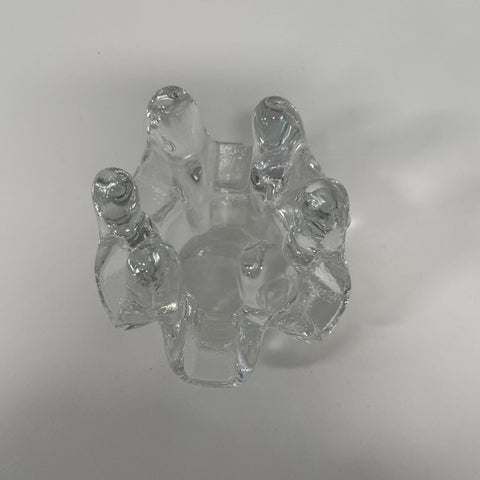 Kosta Boda (Sweden) "Sunflower" small candleholder designed by Göran Wärff