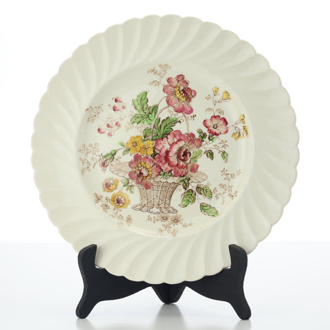 Royal Staffordshire (England) "Chelsea Rose" dinner plate designed by Clarice Cliff Servingware Coco Retrotique
