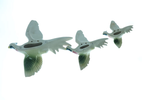 Set of three graduating Japanese Wall pheasants Wall Decor Coco Retrotique