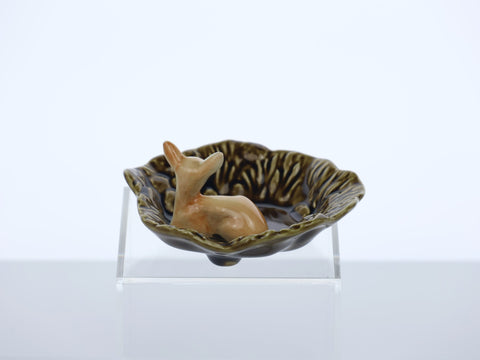SylvaC, ceramic trinket dish - fawn from Woodland range model 4293 Ceramics pottery and porcelain Coco Retrotique