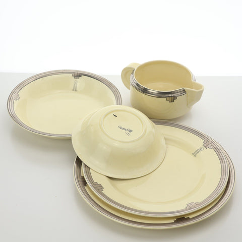 Wilkinson (England) "Odilion" servingware designed by Clarice Cliff Servingware Coco Retrotique